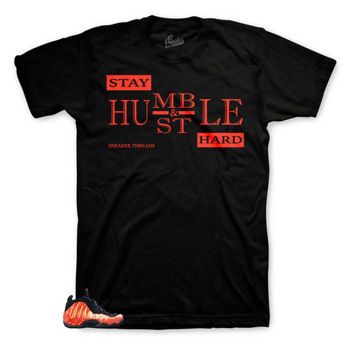 Humble Shirt Collection for Foamposite Habanero Red