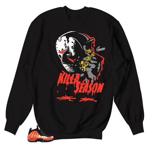 Killa Sweater Season | Foamposite Habanero red