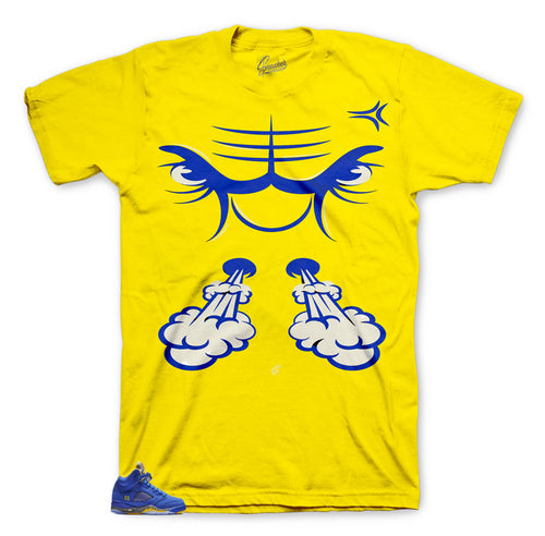 Retro Reverse Laney 5 Shoes matching tee collection designed to match retro 5
