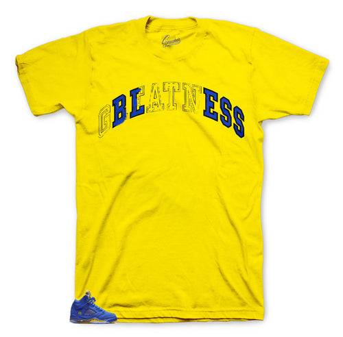 Laney  Reverse Jordan 5 Sneakers matching t shirts designed to match Jordan 5 retro Laney Sneakers