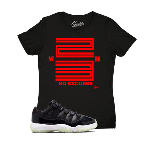 Ladies Jordan 11 72-10 sneaker tees