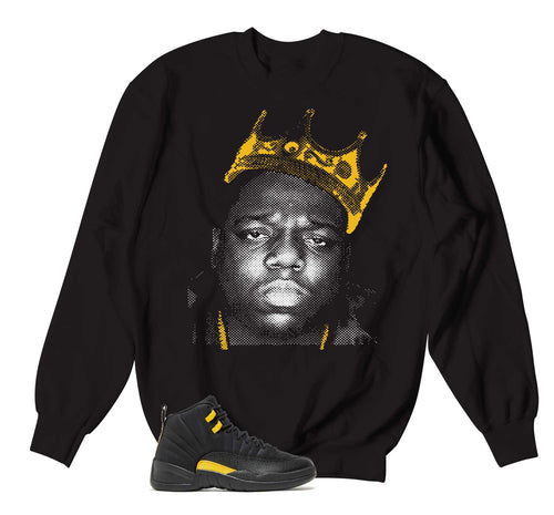 Retro 12 Black Taxi Crown Sweater
