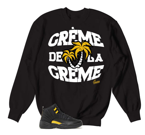 Retro 12 Black Taxi Creme Sweater