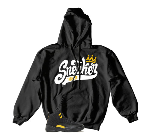 Retro 12 Black Taxi ST Crown Hoody