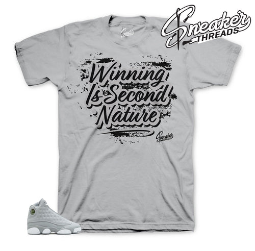 Jordan 13 wolf grey shirts match | Retro 13 sneaker tee.