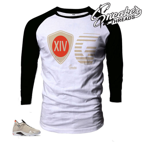 Jordan 14 Desert Sand Raglan Shirt to match Jordans