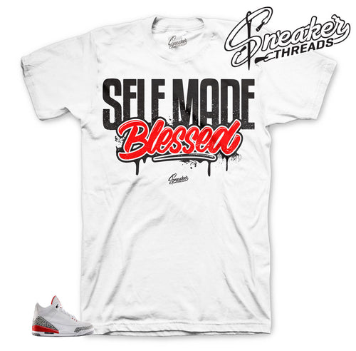 Jordan 3 hall of fame shirts match retro 3's katrina.