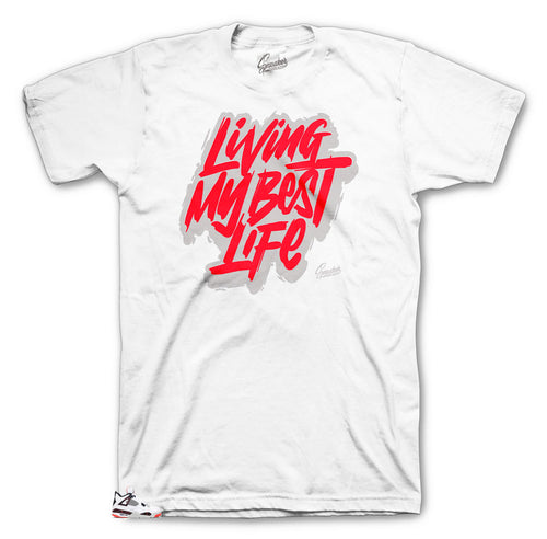 Jordan 4 sneaker Bright Crimson matching shirt collection designed to match Sneaker Jordan 4s