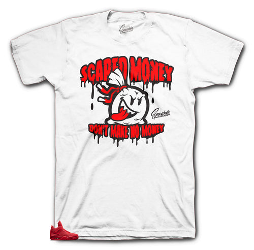 Jordan 4 Red Flyjnit Scared money dopest shirt