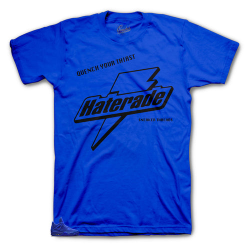 Jordan  Haterade shirt to match Royal Flyknit 4's 