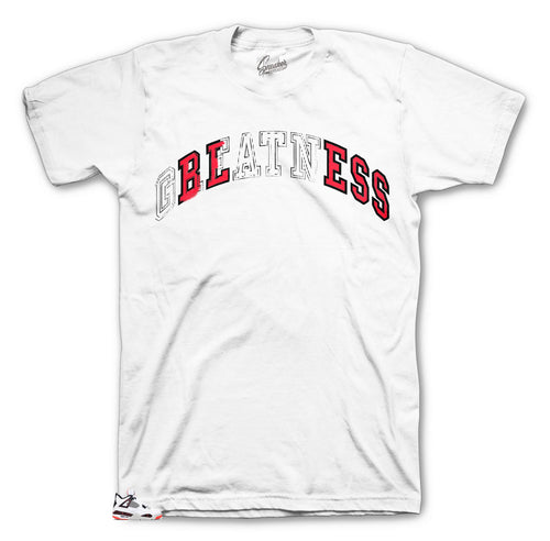 Bright Crimson Retro Jordan 4 shoes matches shirts deigned to match Jordan 4s