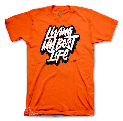 Jordan 4 Flyknit Orange Living My Best Life shirt