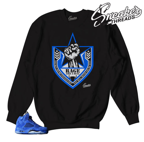 We have the best sweaters match Jordan 5 blue suede shoes.