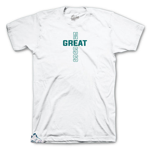 Jordan abyss sneaker 6s matches t-shirt designed to match Jordan 6 abyss 