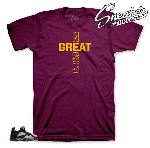 Jordan 7 Low Bordeaux Greatness shirt