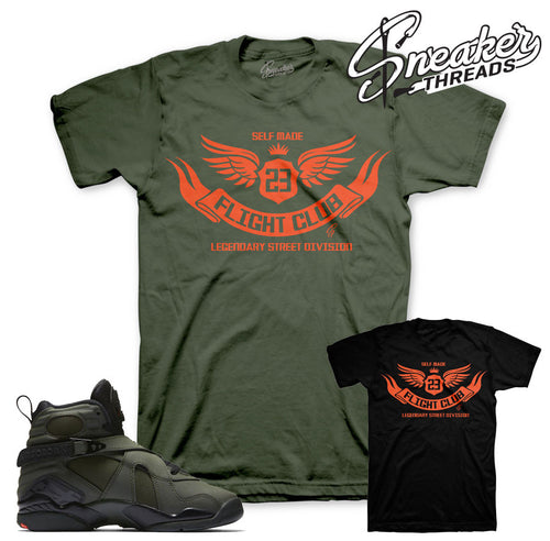 Match Jordan 8 take flight t shirts match sneakers.