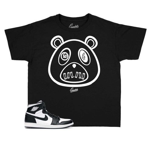 Kids - Black White 1 ST Bear Shirt
