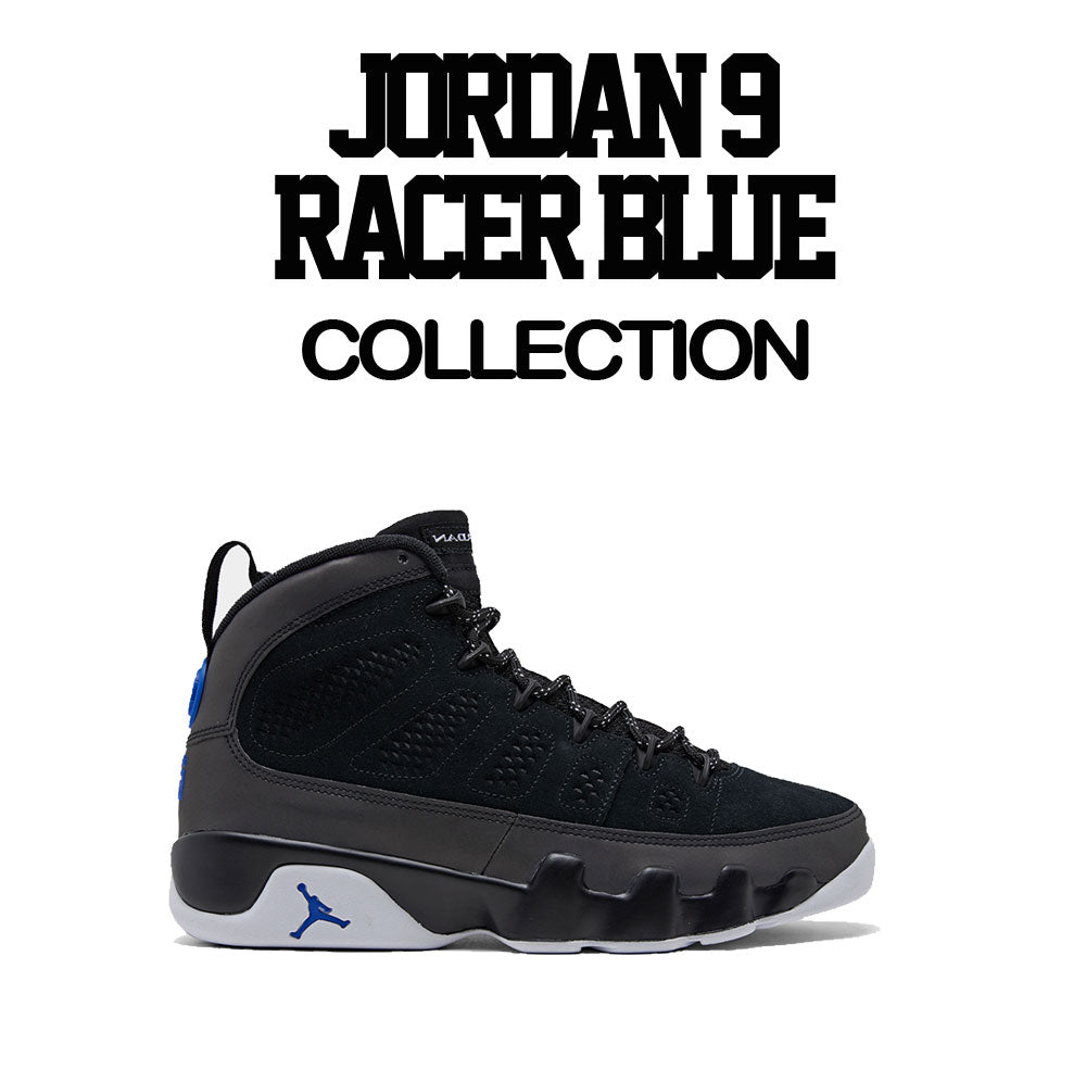 Jordan 9 Racer blue sneakers have matching hoodies display picture 1