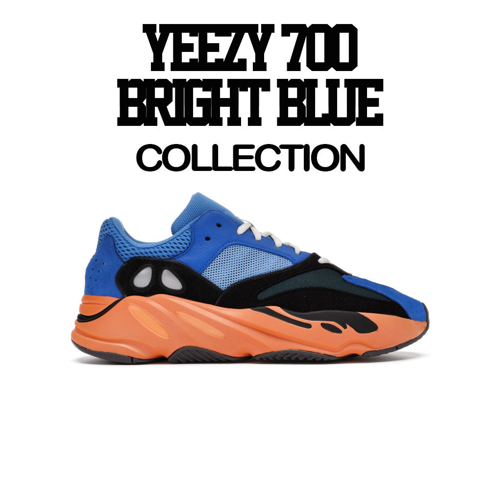 Bright Blue 700 Yeezy Sneaker Tees Match Sneakers perfectly. S / Black