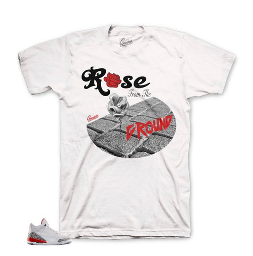 Jordan 3 Katrina Ground Rose Shirt