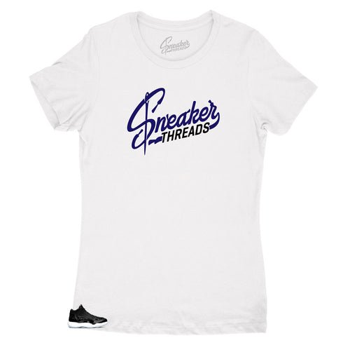 Womens shirts matches perfectly with Jordan 11 space jam low top sneakers