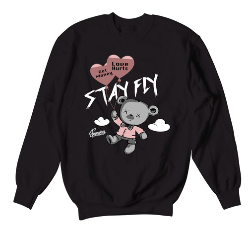 metallic rose gold sneaker collection matching mens sweater collection 