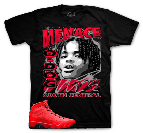 Jordan 9 Chile red sneaker tees