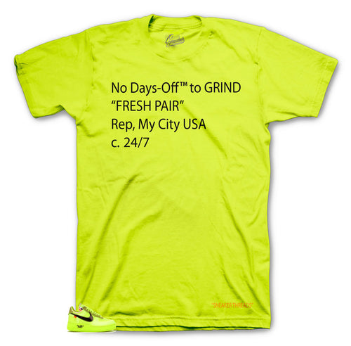 Air Force one 1 the ten volt sneaker tees match off white inspired shoes.