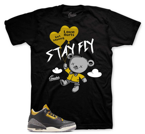 Retro 3 Cement Gold Money Over Love Shirt