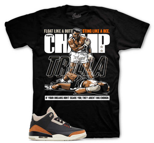 Retro 3 Desert Elephant Trilla Shirt