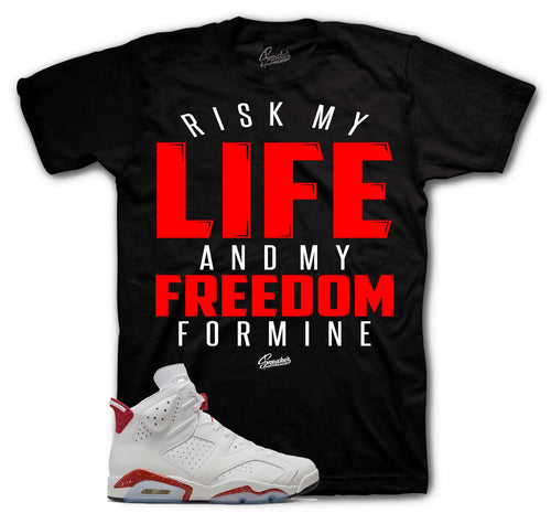 Jordan 6 red oreo sneaker tees