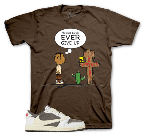 Jordan 1 Travis Scott reverse mocha sneaker tees