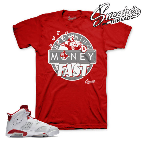 Alternate Jordan 6 shirts match retro 6 alternate shoes.