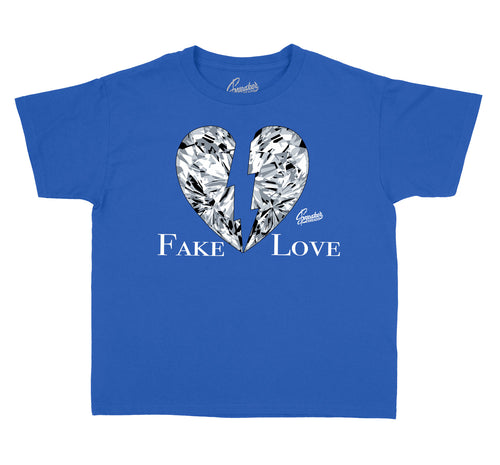 Kids tees to match the Jordan 5 stealth sneaker collection 