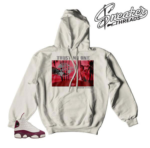 Jordan 13 bordeaux sail hoodies match retro 13 hoody.