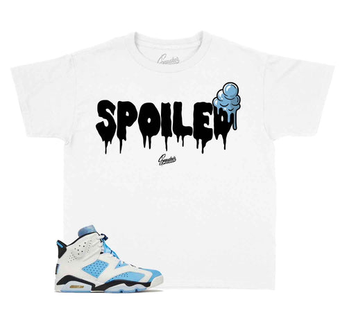 Kids Jordan 6 unc sneaker tees