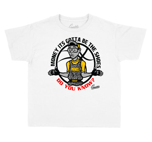 Kids- Cool Grey 3 Gotta Be Shoes Shirt