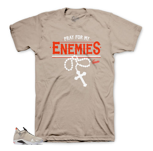 Jordan 14 Desert Sand Matching Enemies Shirt