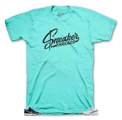 SB Dunk diamond matching sneaker tee for black white diamond dunk shoes.