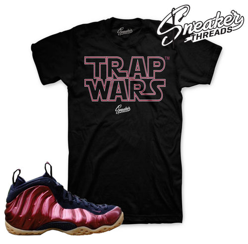 Foamposite maroon tees match foam maroon gum.