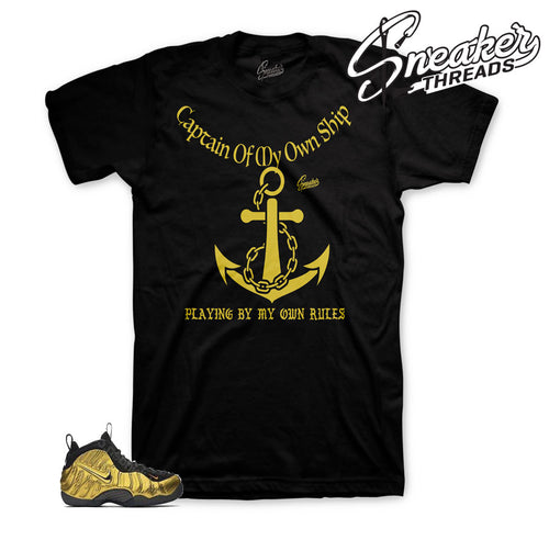Fomaposite metallic gold shirts | Foams | Gold Foamposite