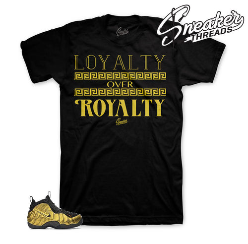 Fomaposite metallic gold shirts | Win sneaker apparel and tees.