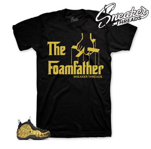 Fomaposite metallic gold shirts | Foam heaven cent tee.