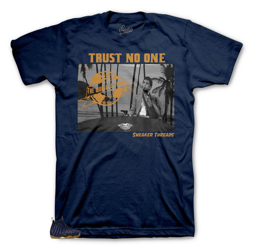 Foamposite Midnight Navy Sneakers matching tee designed for Foamposite Midnight Navy shoes