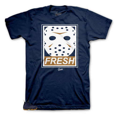 Shoe Foamposite midnight navy gum matching tee collections made to match Foamposite sneaker