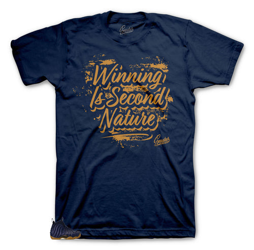 Navy Midnight sneakers Foamposite match shirts designed to match Foamposite