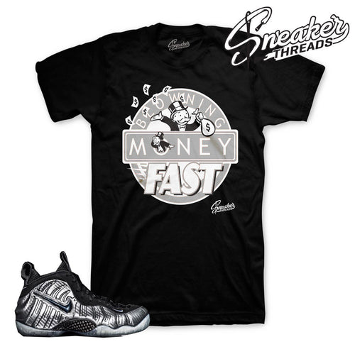 Foamposite silver surfer shirts match foam shoes.