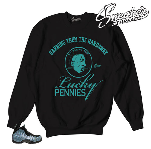 Foamposite abalone sweaters match foam aurora green sweatshirts.