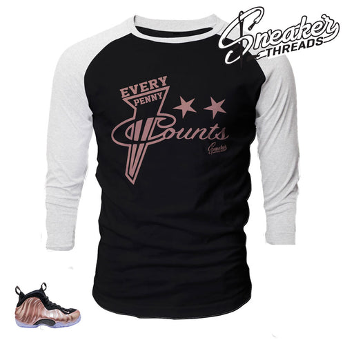 Raglan shirt match foamposite elemental rose foams.
