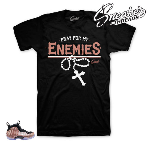Foamposite elemental rose sneaker tees match foam kicks.
